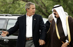 Bush and Abdullah Saud Bush and Abdullah Saud