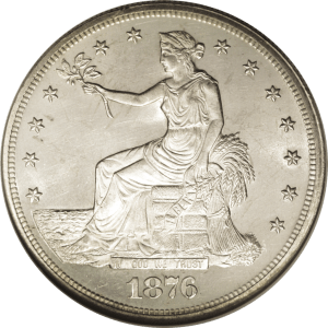 Because of the worry that dollars leaving the country would create a domestic currency shortage, in the late 19th century countries often coined separate money for foreign trade, like this US Trade Dollar