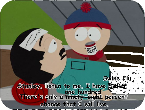 You can insert Bird Flu, and it's still 100%. 