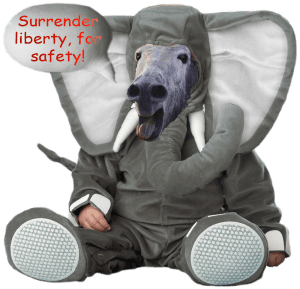 Neocon frauds claim we need to submit to Big Brotherment, then expect us to believe they're against Big Government